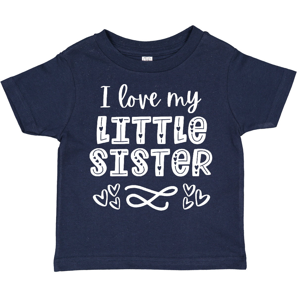 Inktastic I Love My Little Sister With Hearts Toddler T-Shirt Siblings Big Kids - Picture 5 of 10