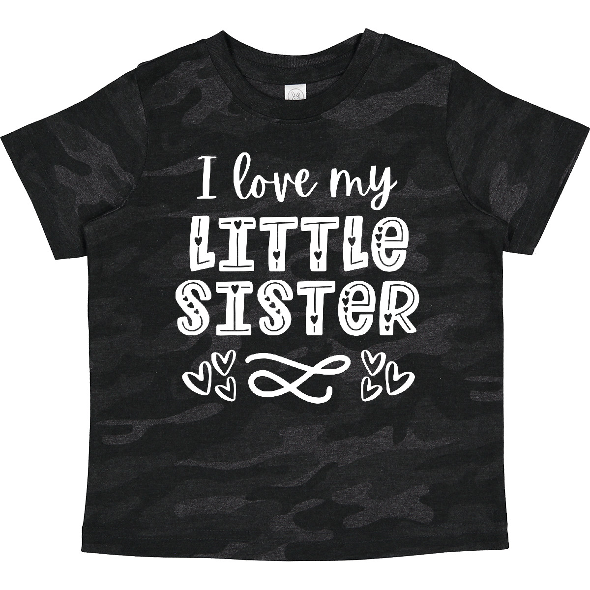 Inktastic I Love My Little Sister With Hearts Toddler T-Shirt Siblings Big Kids - Picture 9 of 10