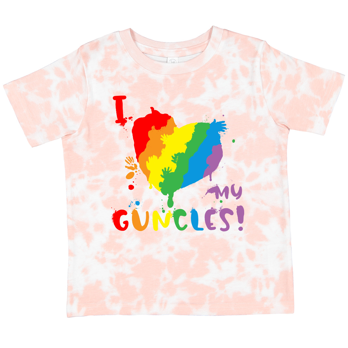 Inktastic Pride Heart Kid Finger Paint I Love My Guncles! Toddler T-Shirt Lgbtq - Picture 10 of 11