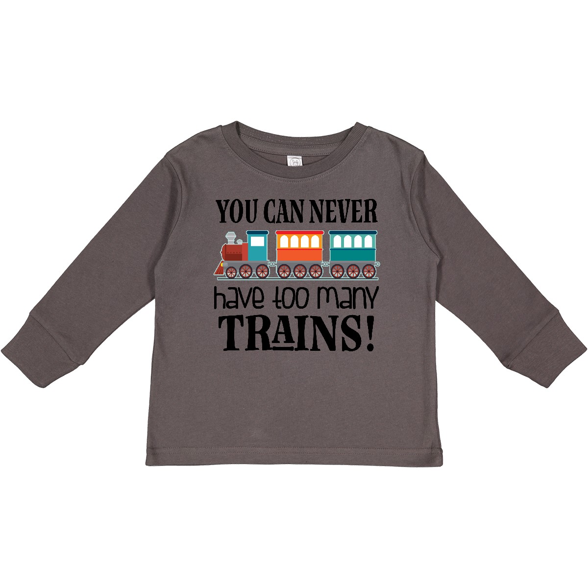 Inktastic Toy Train Never Have Too Many Trains Toddler Long Sleeve T-Shirt Idea