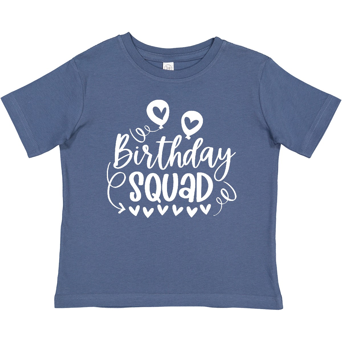 Inktastic Birthday Squad Cute Balloons And Hearts Baby T-Shirt Birthdays Party - Picture 3 of 7