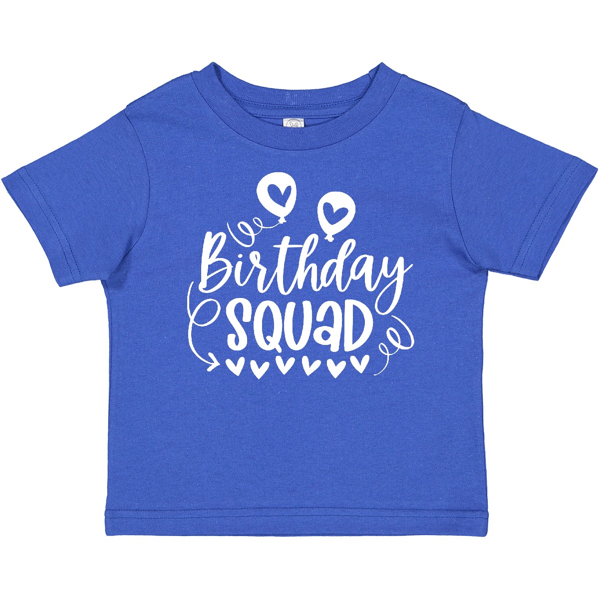 Inktastic Birthday Squad Cute Balloons And Hearts Baby T-Shirt Birthdays Party - Picture 6 of 7