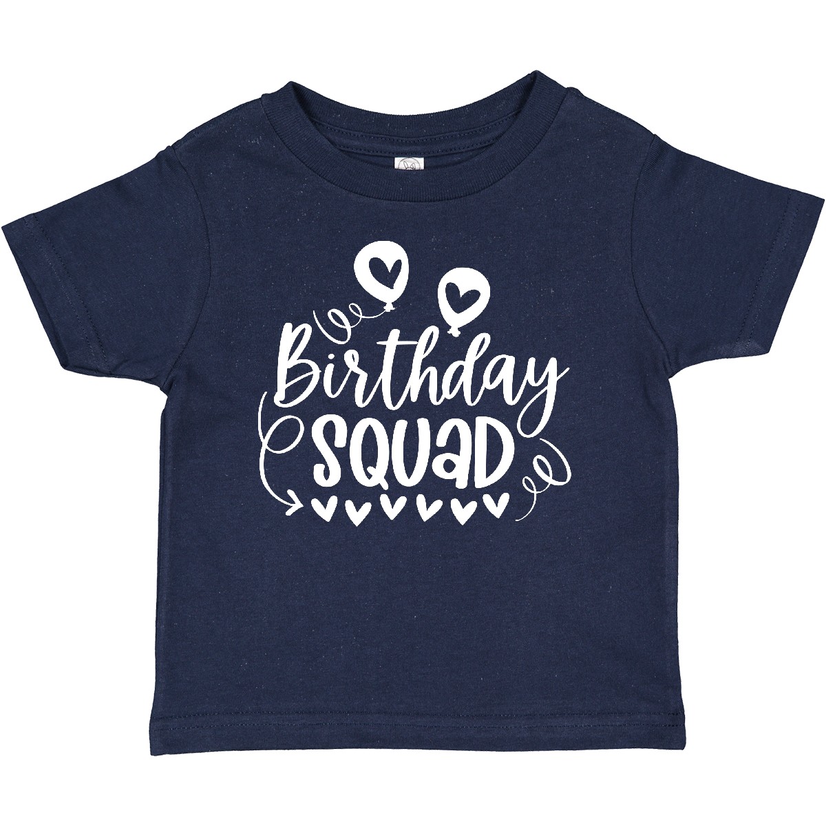 Inktastic Birthday Squad Cute Balloons And Hearts Baby T-Shirt Birthdays Party - Picture 4 of 7