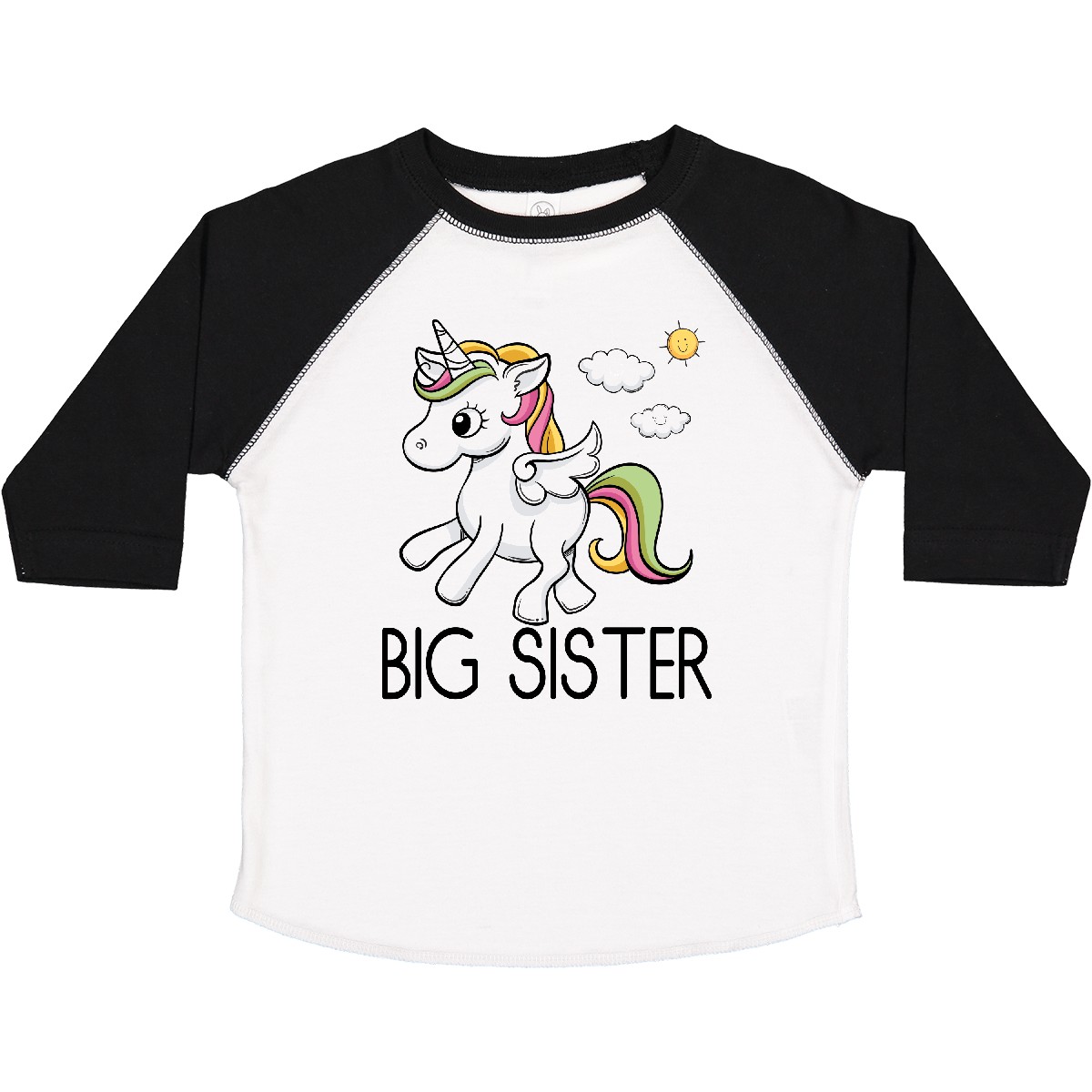 Inktastic Big Sister Einhorn Kleinkind T-Shirt Schwester Mädchen enthüllen Ankündigung Mädchen - Bild 10 von 10