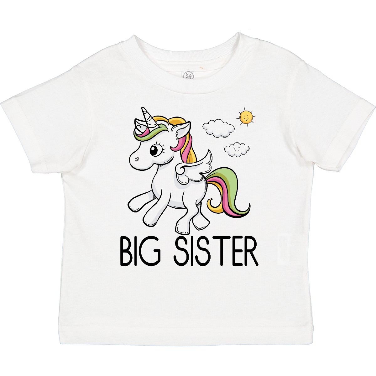 Inktastic Big Sister Einhorn Kleinkind T-Shirt Schwester Mädchen enthüllen Ankündigung Mädchen - Bild 9 von 10