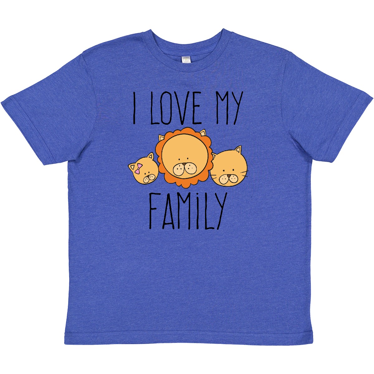 Inktastic I Love My Family Youth T-Shirt Lion Baby Animals Makes Reunion Get Mom - Picture 9 of 9