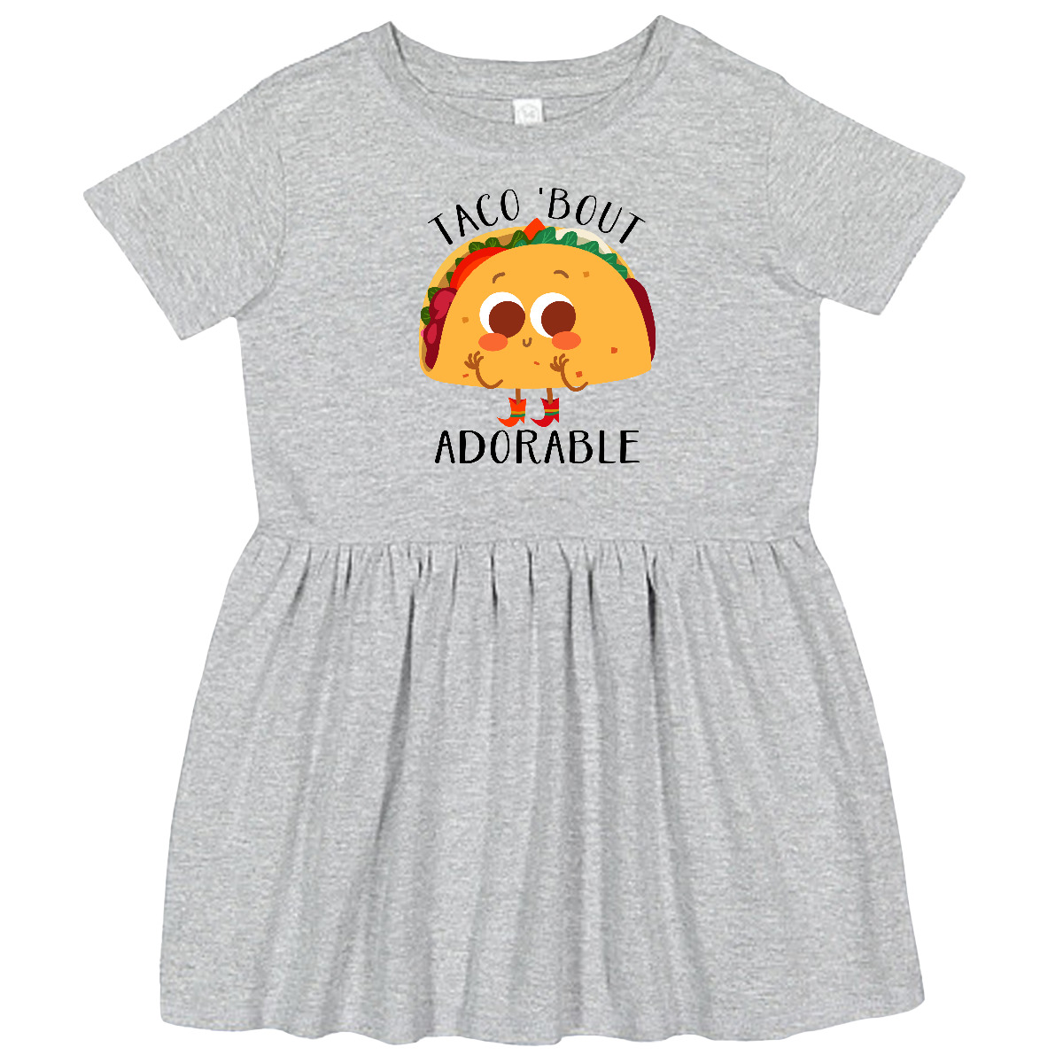 Inktastic Taco 'Bout Adorable Funny Toddler Dress Cute Mexican Food Tasty Witty - Bild 2 von 5