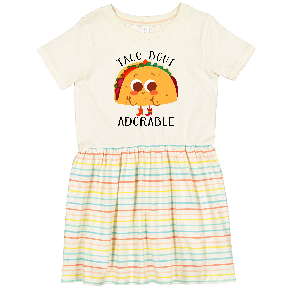 Inktastic Taco 'Bout Adorable Funny Toddler Dress Cute Mexican Food Tasty Witty - Bild 3 von 5