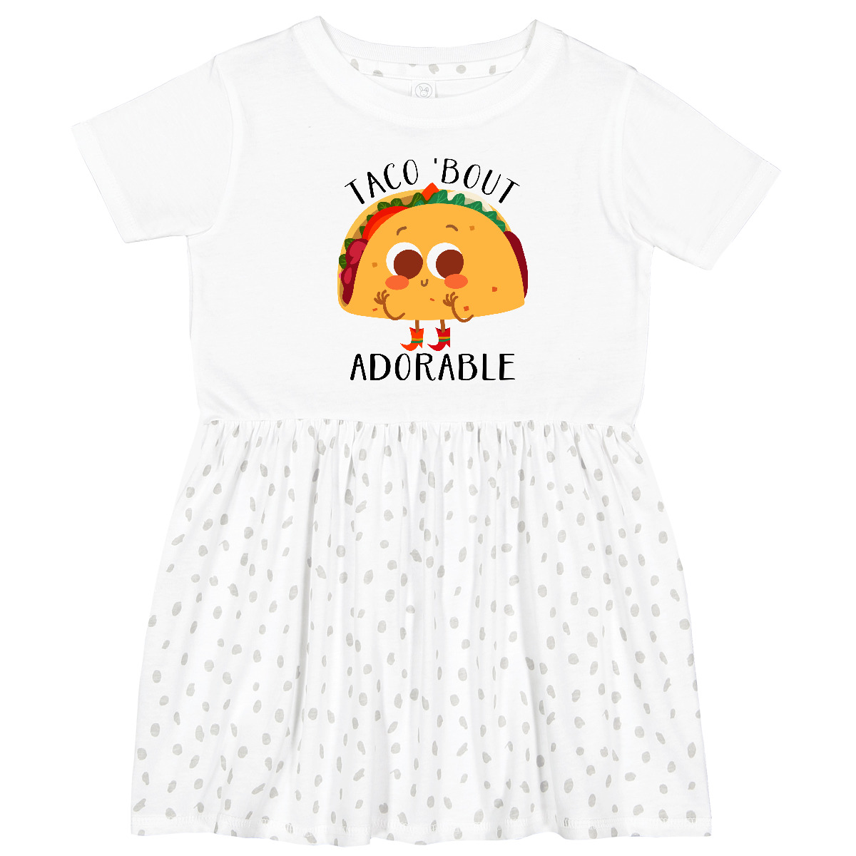 Inktastic Taco 'Bout Adorable Funny Toddler Dress Cute Mexican Food Tasty Witty - Bild 4 von 5
