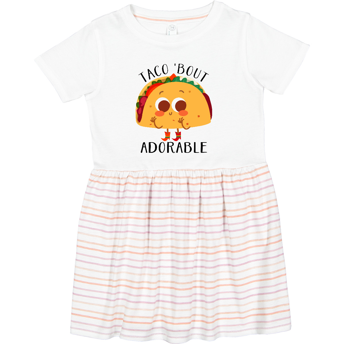 Inktastic Taco 'Bout Adorable Funny Toddler Dress Cute Mexican Food Tasty Witty - Bild 5 von 5