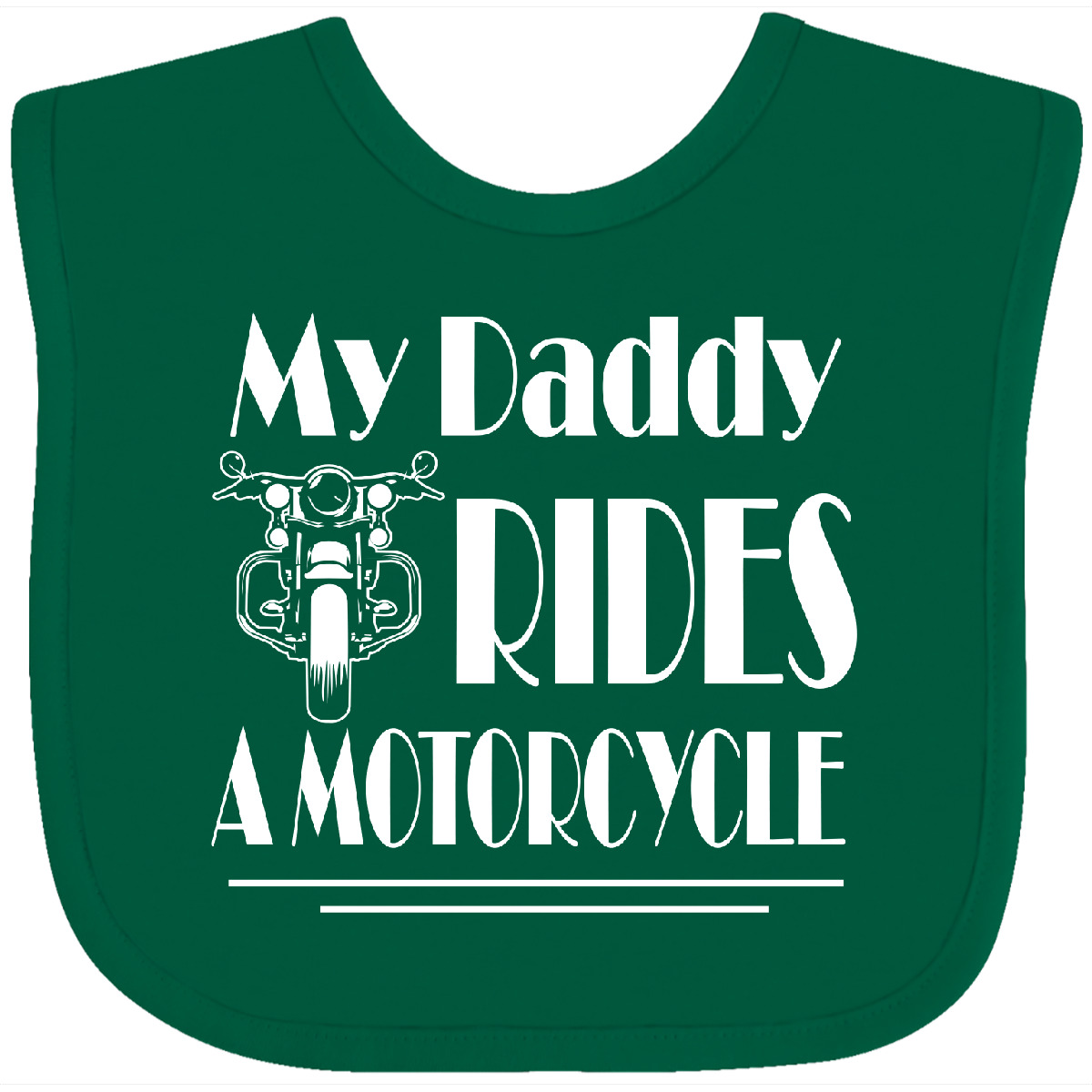 Inktastic My Daddy Rides A Motorcycle Baby Bib Childs Son Daughter Shower  Gift