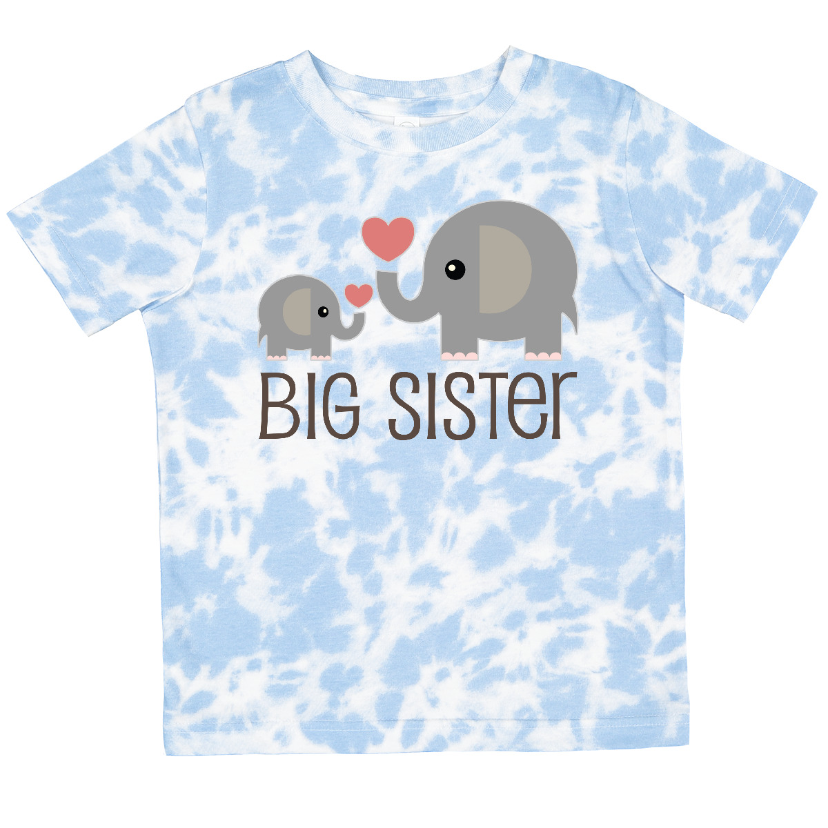 Inktastic Big Sister Elephant Toddler T-Shirt Sis Girls Reveal Clothing Outfit