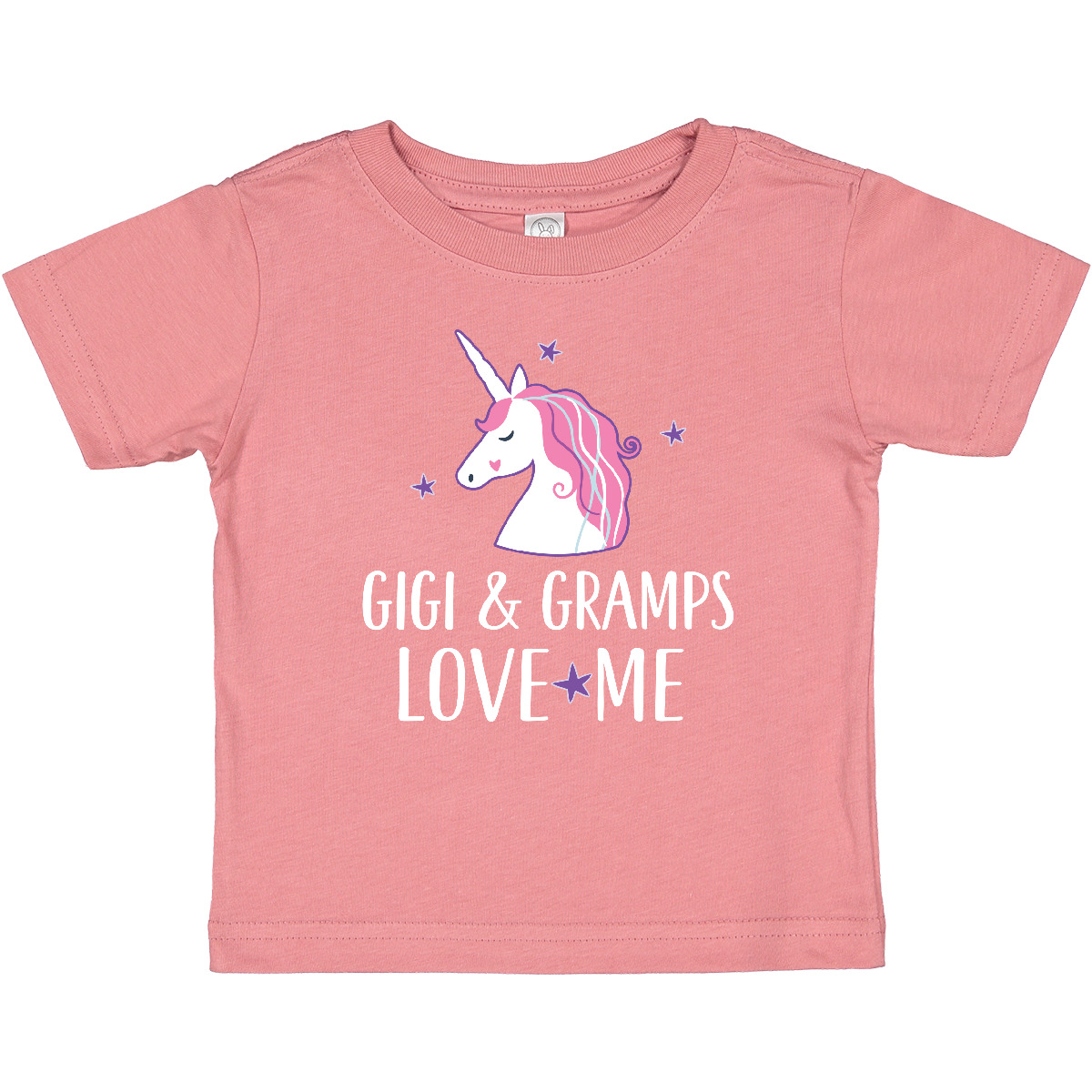Inktastic Gigi And Gramps Love Me Unicorn Baby T-Shirt Girls Childs Clothes Tees - Picture 3 of 4