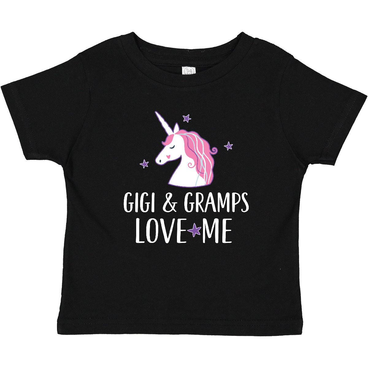 Inktastic Gigi And Gramps Love Me Unicorn Baby T-Shirt Girls Childs Clothes Tees - Picture 2 of 4
