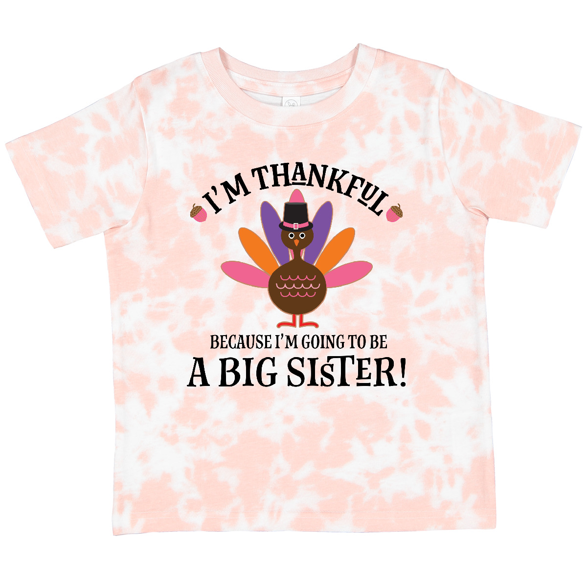 Inktastic Big Sister Thanksgiving Announcement Toddler T-Shirt Sis Reveal Girls - Picture 10 of 12
