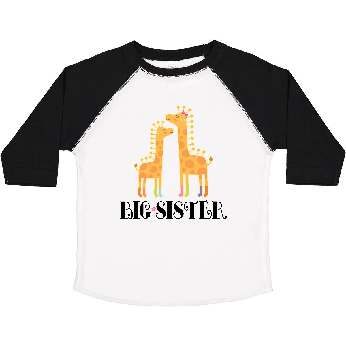 Inktastic Big Sister Announcement Girls Giraffe Toddler T-Shirt Sis Siblings Kid - Picture 11 of 11