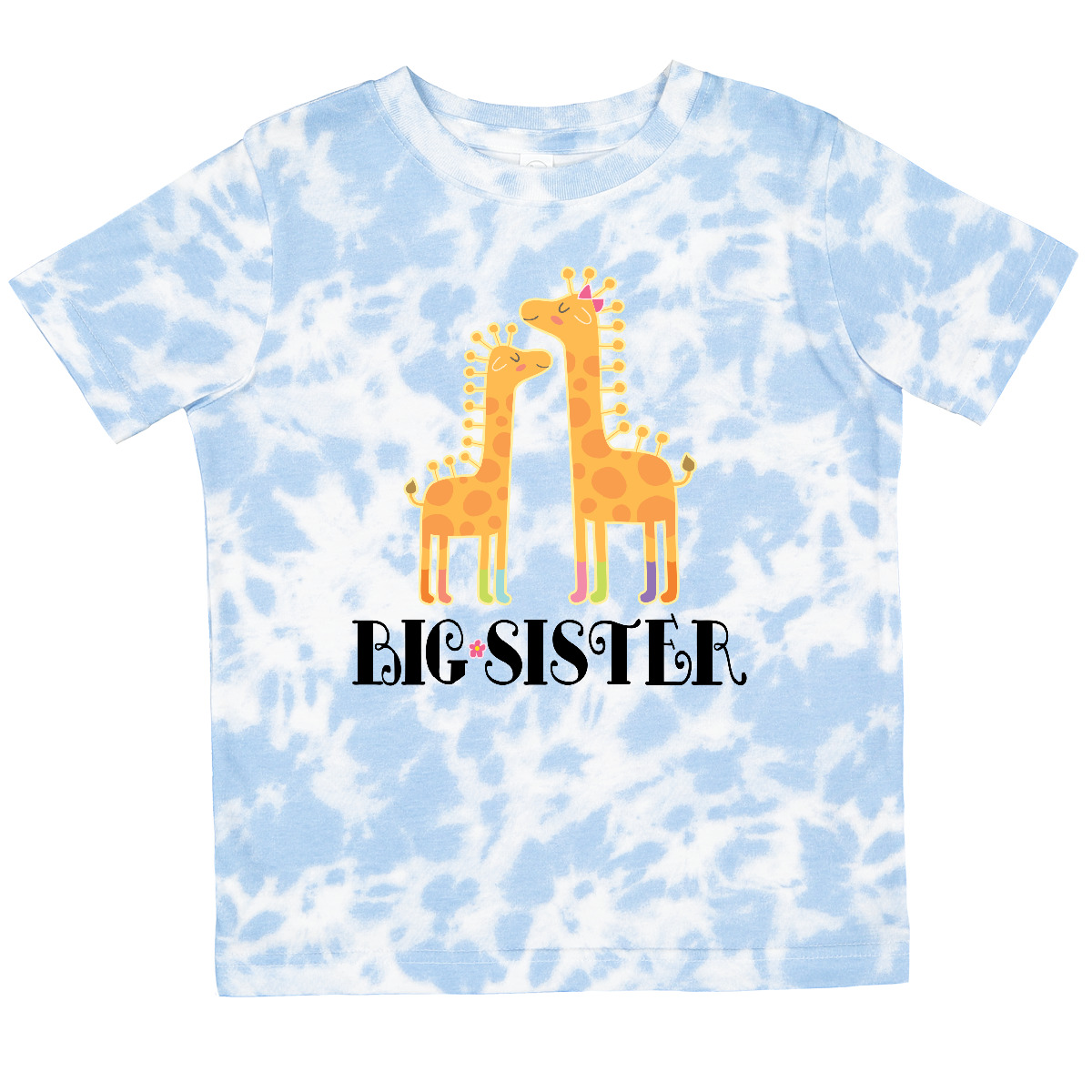 Inktastic Big Sister Announcement Girls Giraffe Toddler T-Shirt Sis Siblings Kid - Picture 8 of 11
