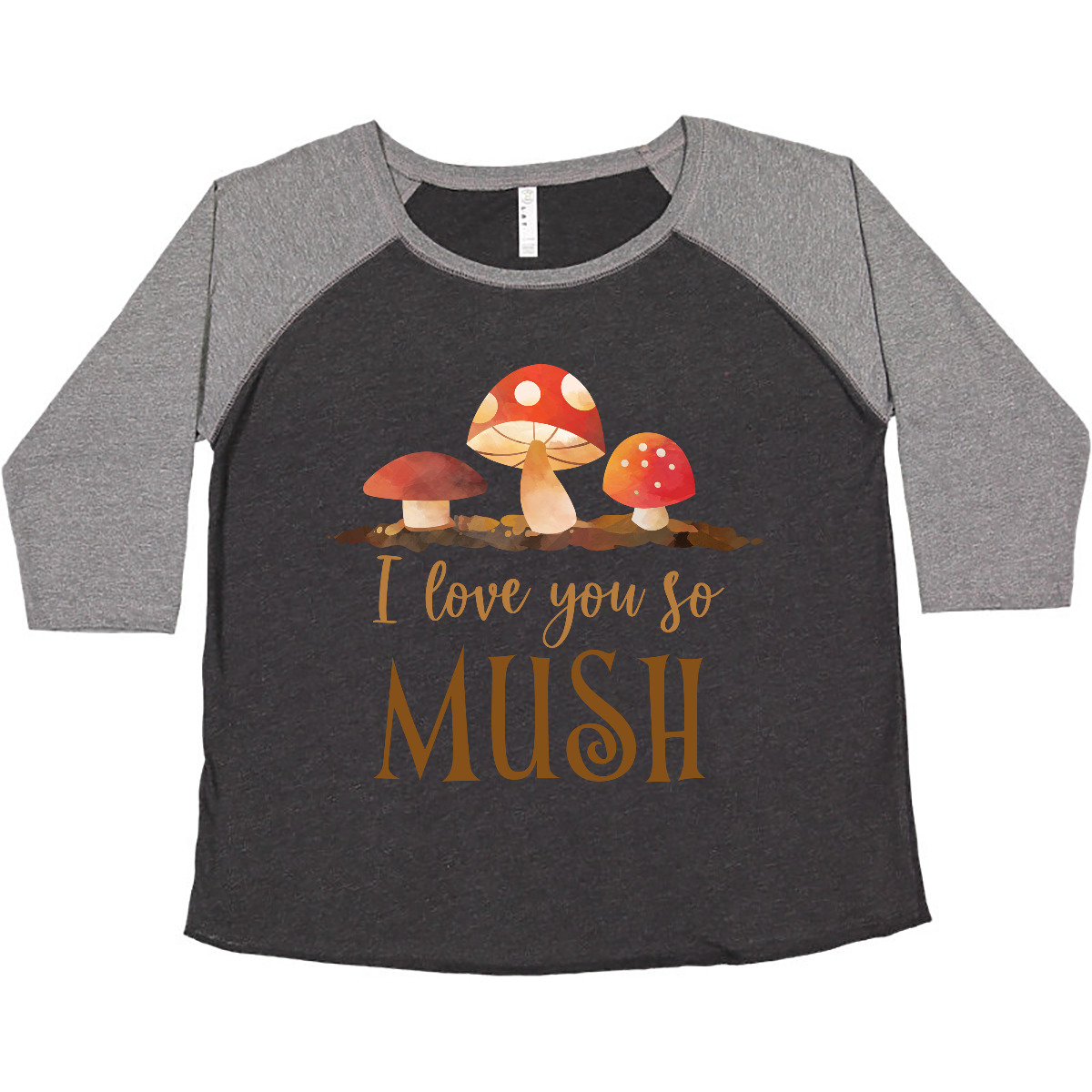 Inktastic I Love You So Mush Women's Plus Size T-Shirt Mushroom Lover Pun Funny