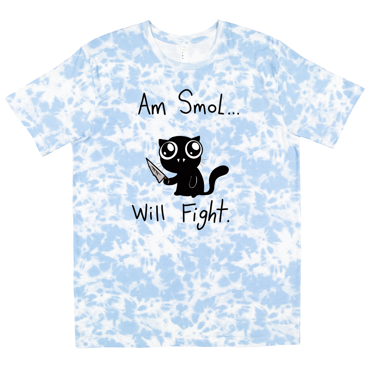 Inktastic Am Smol Will Fight T-Shirt Cat Black Emi Boz Goth Mens Adult Clothing - Picture 8 of 9