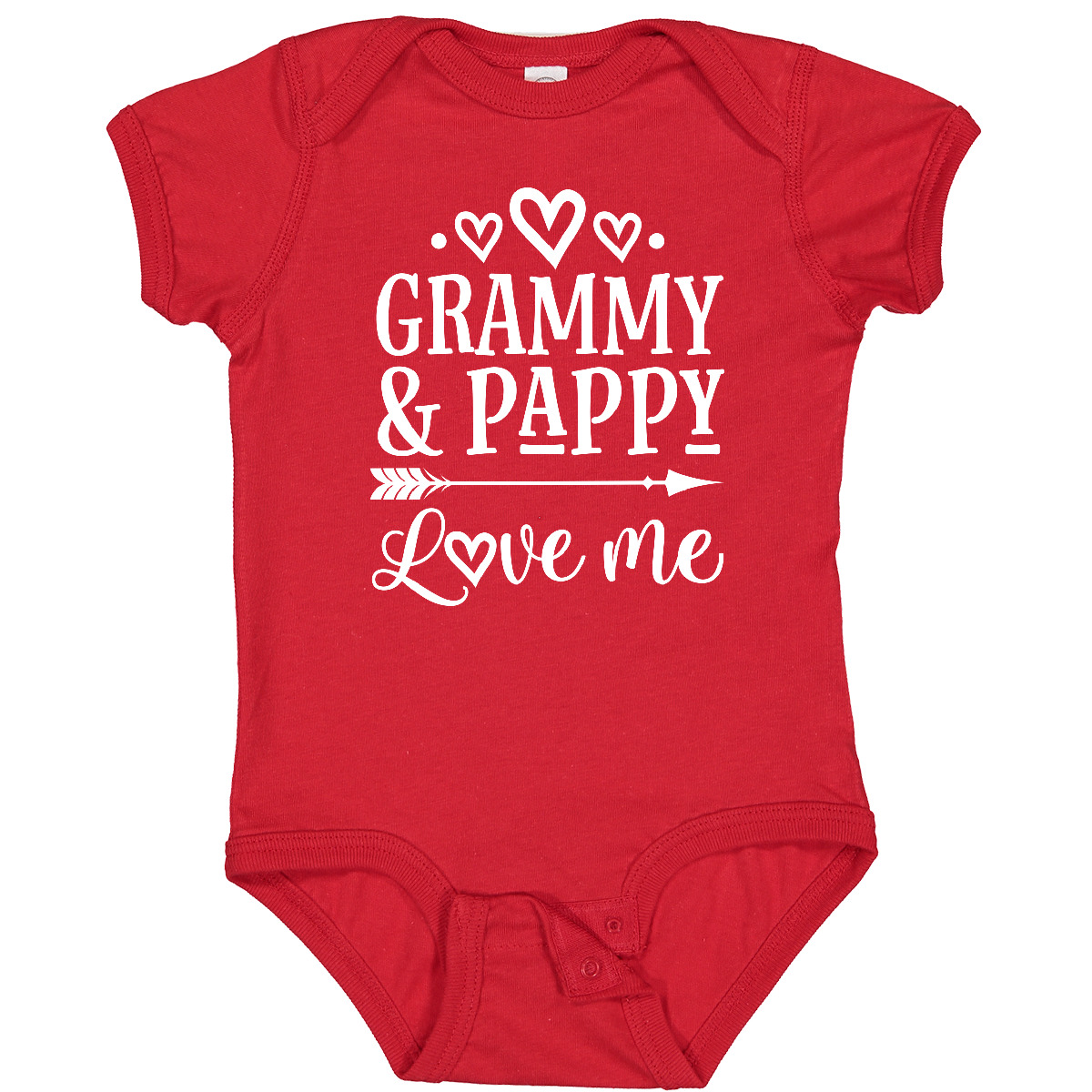 Inktastic Grammy And Pappy Love Me Girls Granddaughter Baby Bodysuit Grandkids - Bild 8 von 10