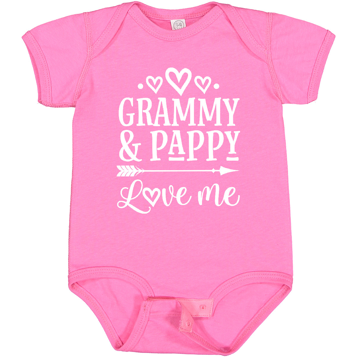 Inktastic Grammy And Pappy Love Me Girls Granddaughter Baby Bodysuit Grandkids - Bild 7 von 10