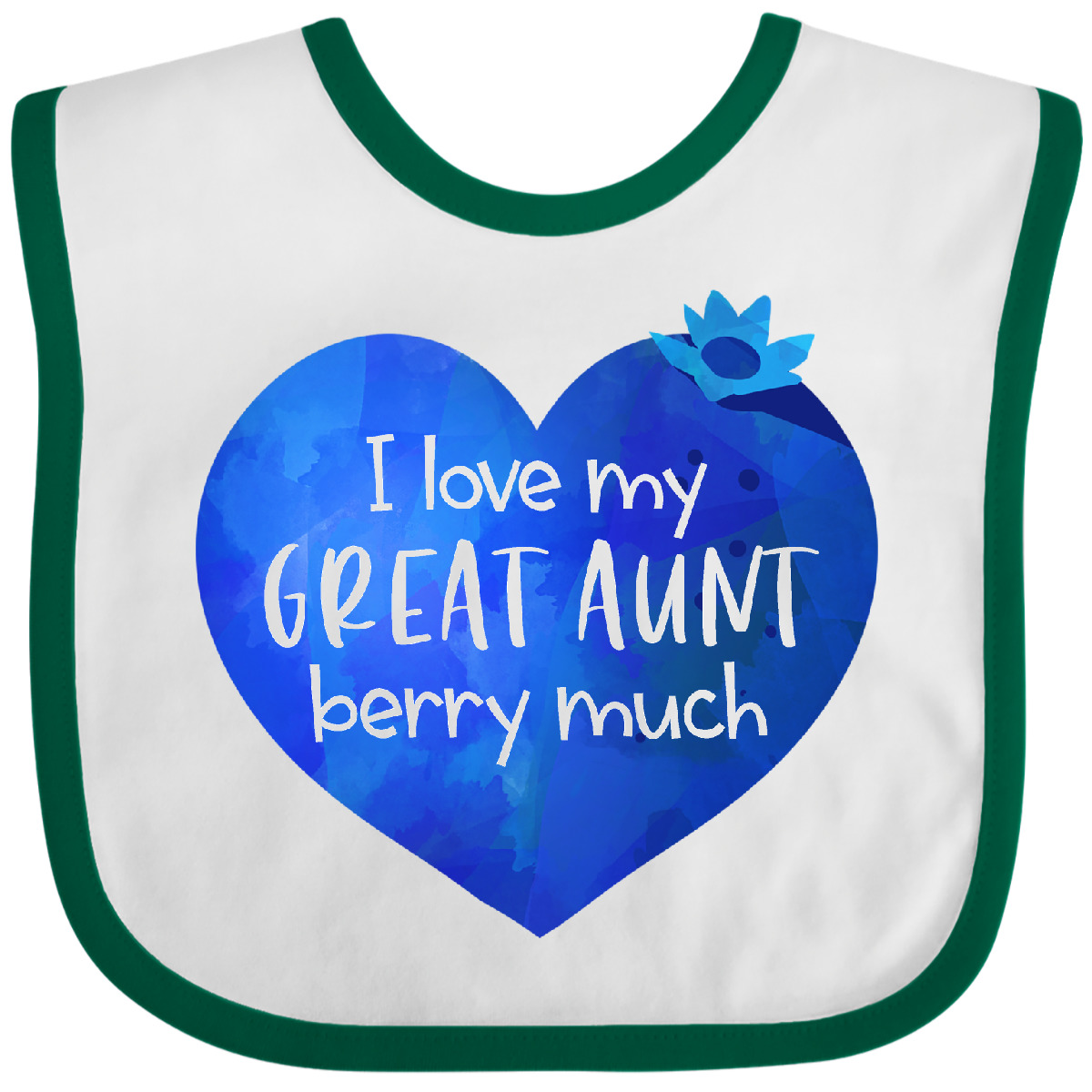 Inktastic I Love My Great Aunt Berry Much Baby Bib Auntie New Nephew Cute Fruit - Imagen 6 de 8