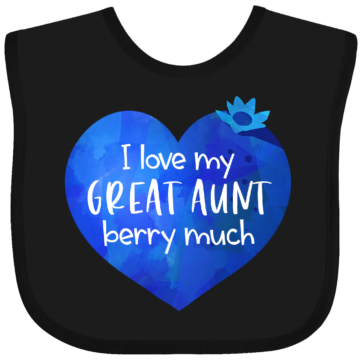 Inktastic I Love My Great Aunt Berry Much Baby Bib Auntie New Nephew Cute Fruit - Imagen 2 de 8
