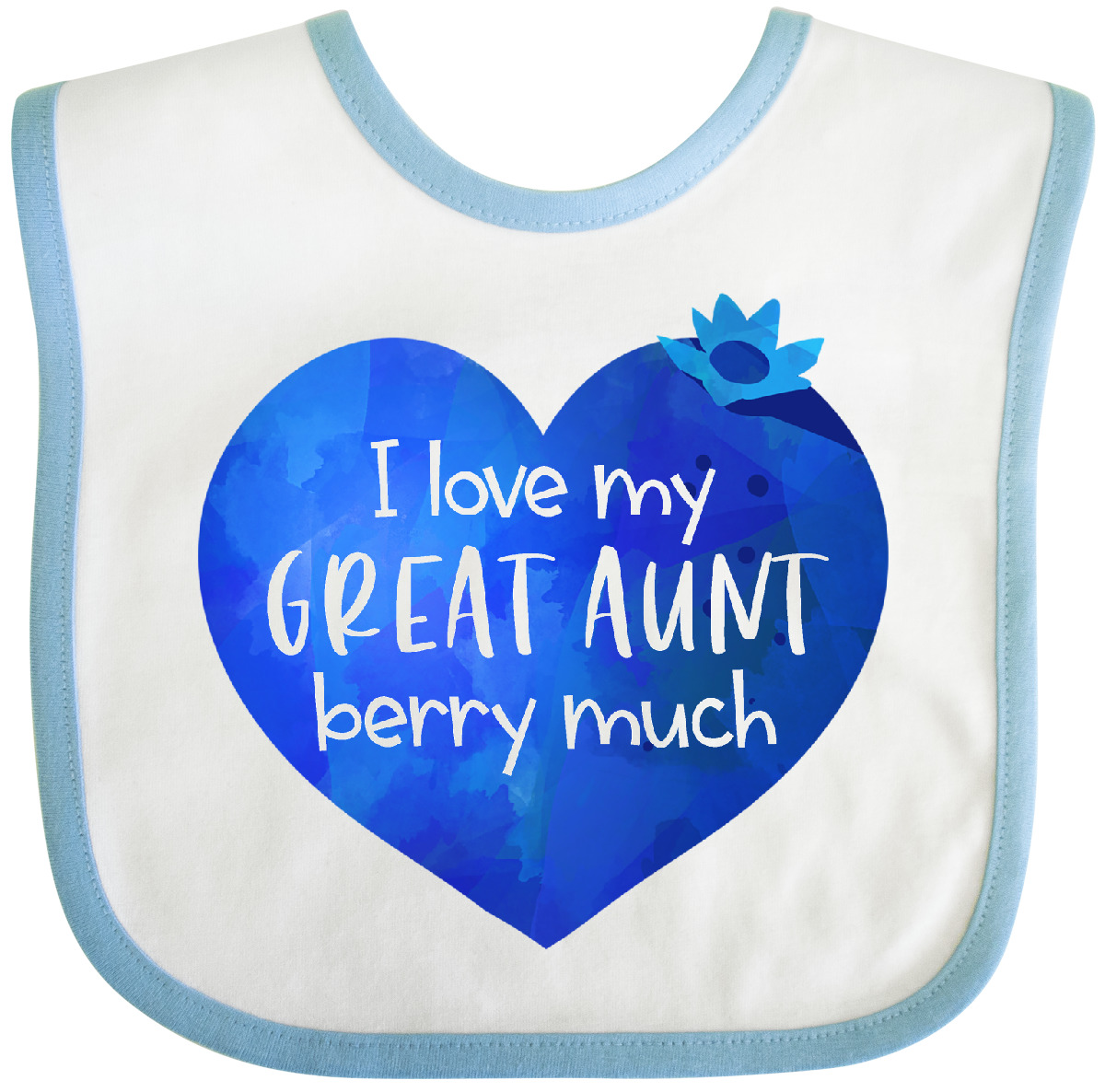 Inktastic I Love My Great Aunt Berry Much Baby Bib Auntie New Nephew Cute Fruit - Imagen 5 de 8