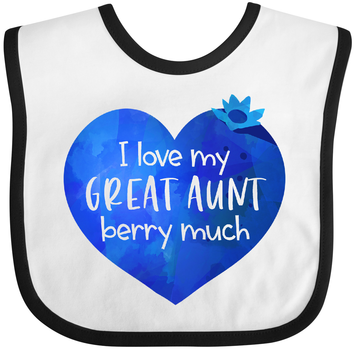 Inktastic I Love My Great Aunt Berry Much Baby Bib Auntie New Nephew Cute Fruit - Imagen 4 de 8