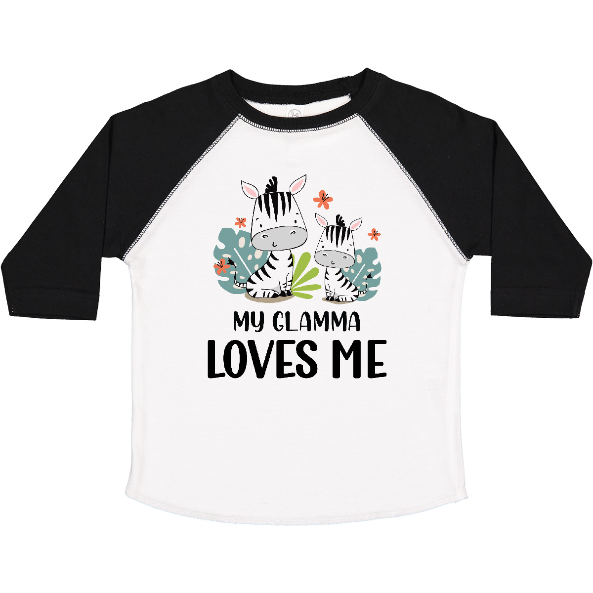 Inktastic Zebra My Glamma Loves Me Toddler T-Shirt Grandma Grandchild Nana Day - Picture 12 of 12