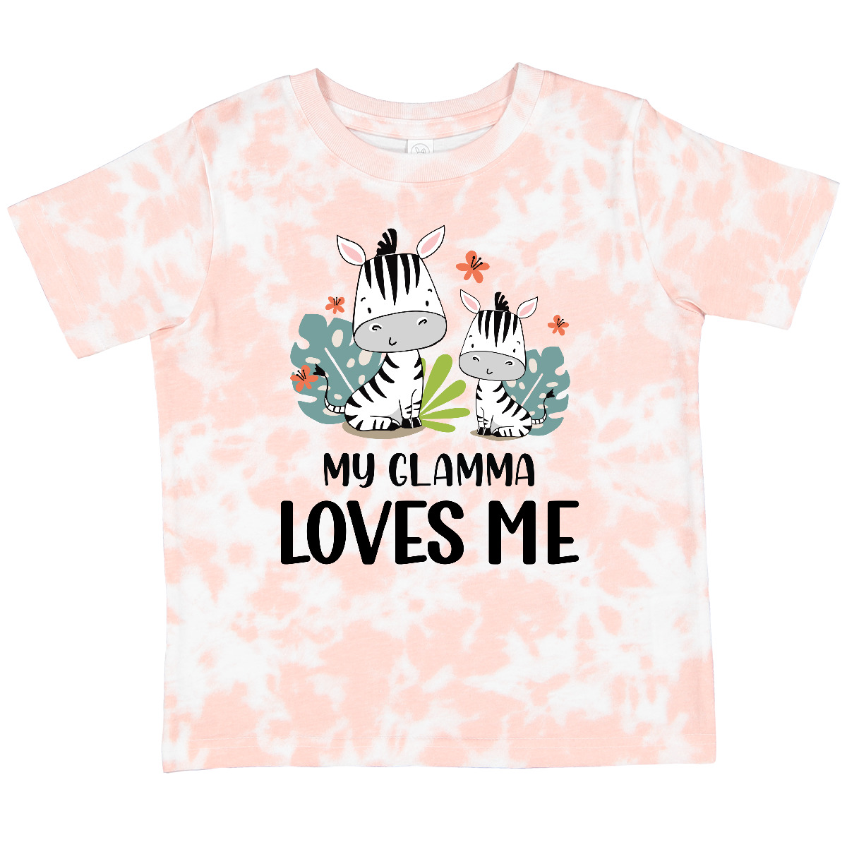 Inktastic Zebra My Glamma Loves Me Toddler T-Shirt Grandma Grandchild Nana Day - Picture 10 of 12