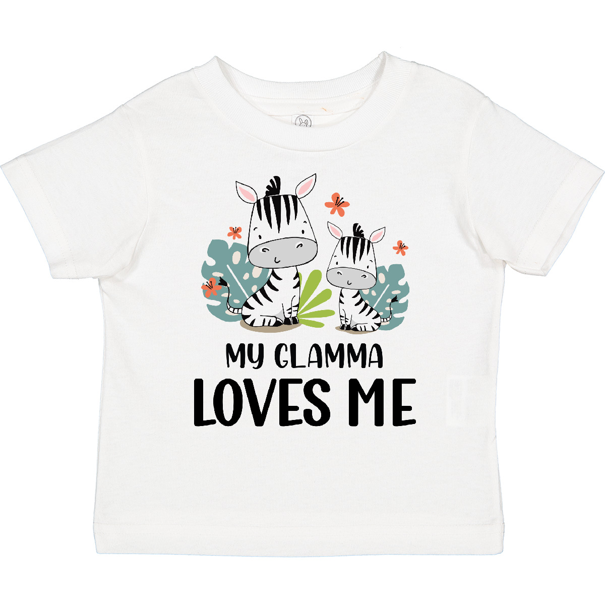 Inktastic Zebra My Glamma Loves Me Toddler T-Shirt Grandma Grandchild Nana Day - Picture 11 of 12