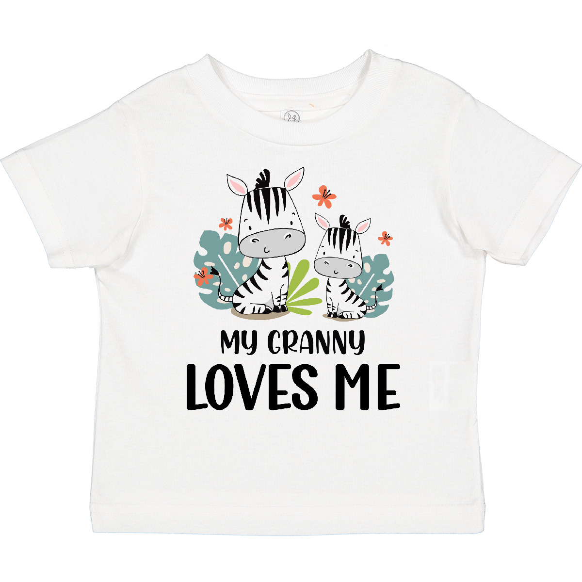 Inktastic Zebra My Granny Loves Me Toddler T-Shirt Grandmother Grandchild Day