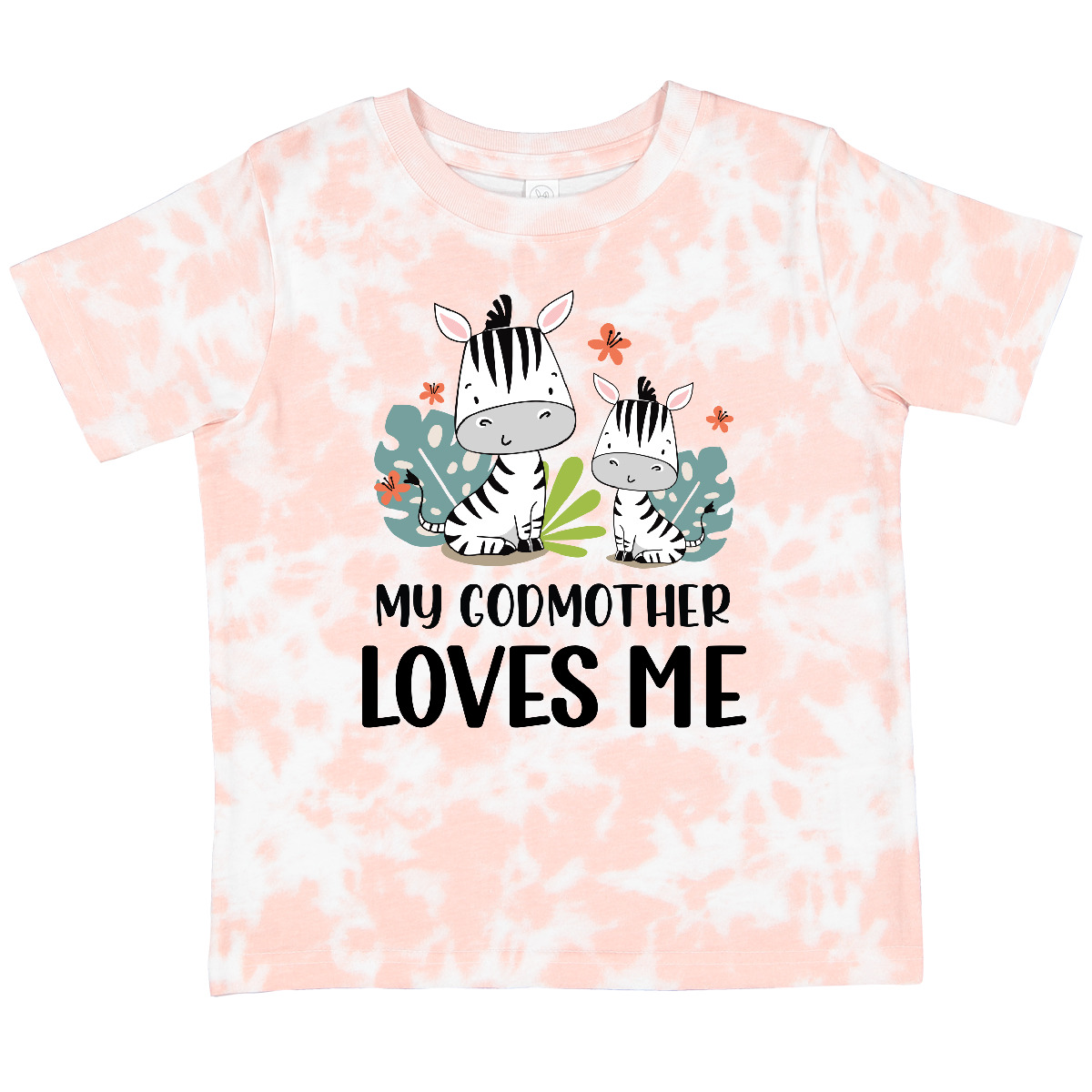 Inktastic Zebra My Godmother Loves Me Toddler T-Shirt Godchild Idea Aunt Niece - Picture 11 of 12