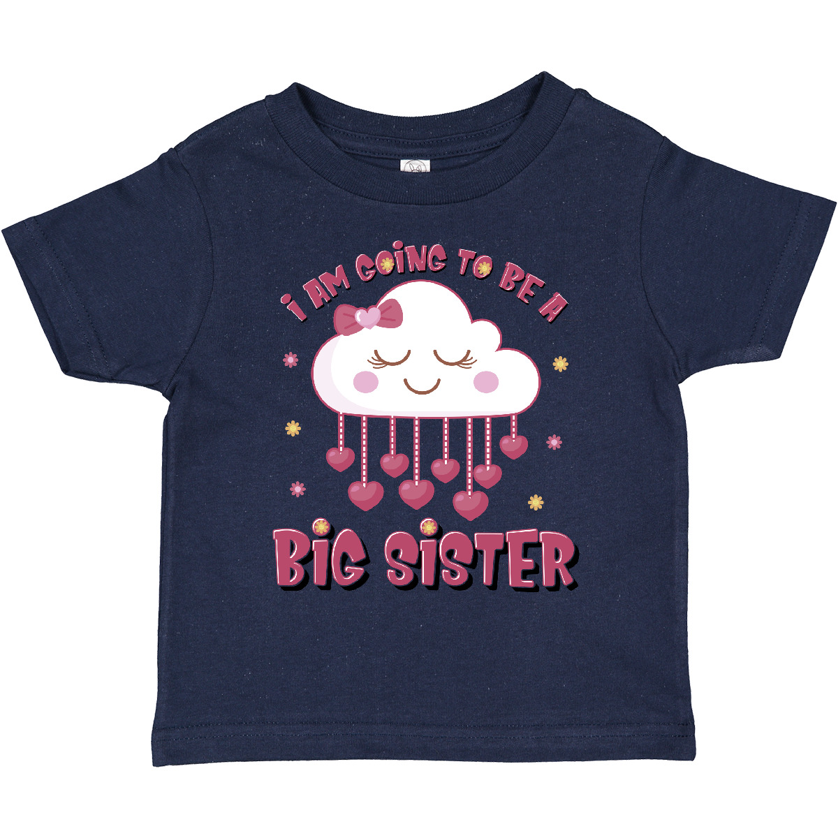 Inktastic Kawaii Clouds I Am Going To Be A Big Sister Toddler T-Shirt Im Again - Picture 10 of 16