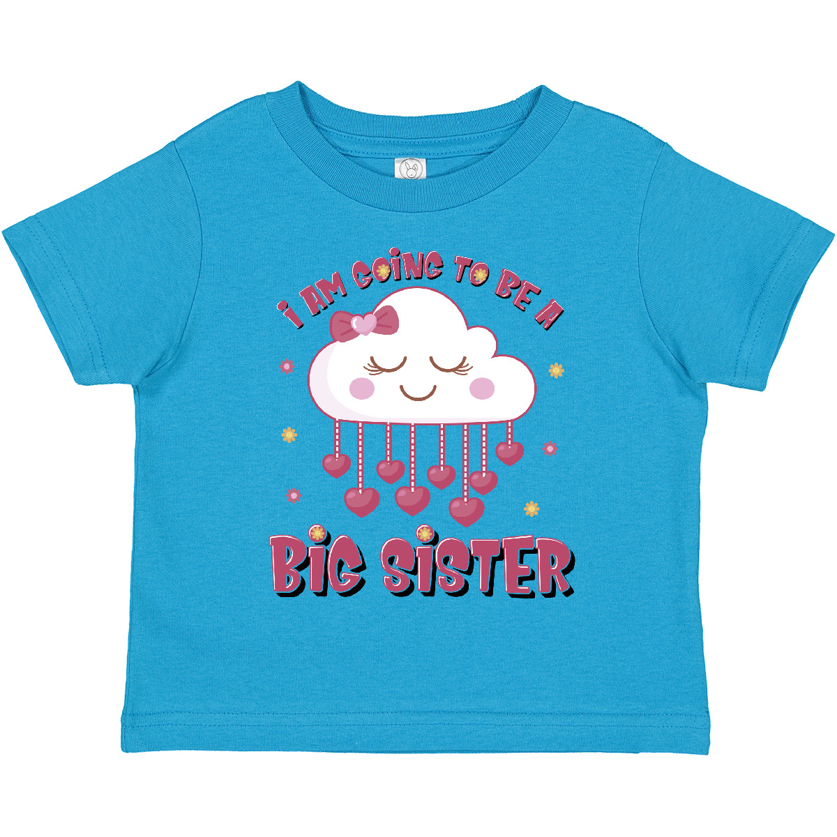 Inktastic Kawaii Clouds I Am Going To Be A Big Sister Toddler T-Shirt Im Again - Picture 14 of 16