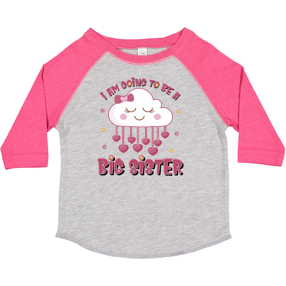 Inktastic Kawaii Clouds I Am Going To Be A Big Sister Toddler T-Shirt Im Again - Picture 5 of 16