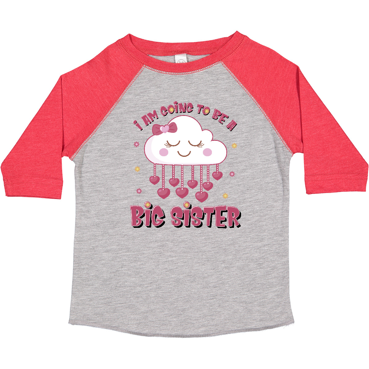 Inktastic Kawaii Clouds I Am Going To Be A Big Sister Toddler T-Shirt Im Again - Picture 6 of 16