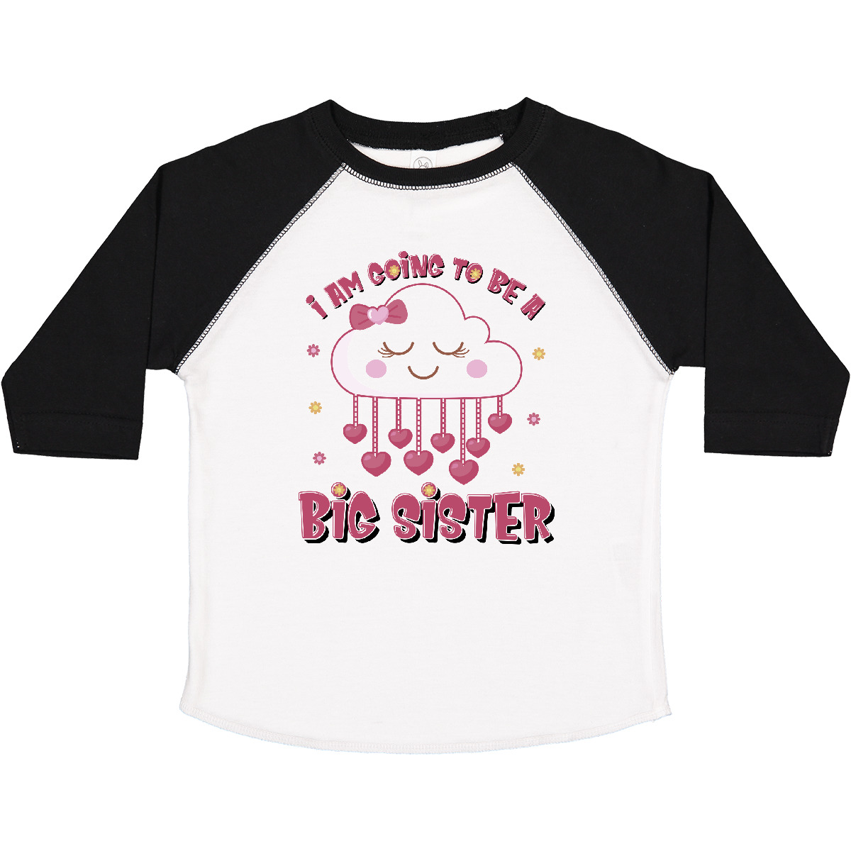 Inktastic Kawaii Clouds I Am Going To Be A Big Sister Toddler T-Shirt Im Again - Picture 16 of 16