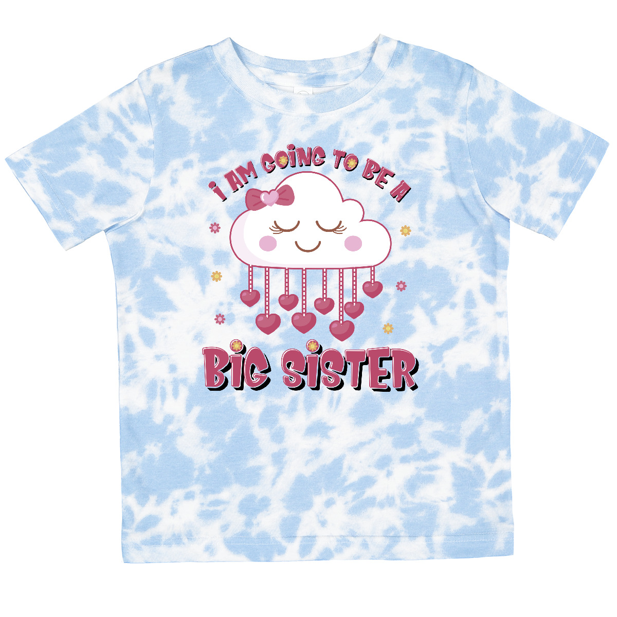 Inktastic Kawaii Clouds I Am Going To Be A Big Sister Toddler T-Shirt Im Again - Picture 13 of 16