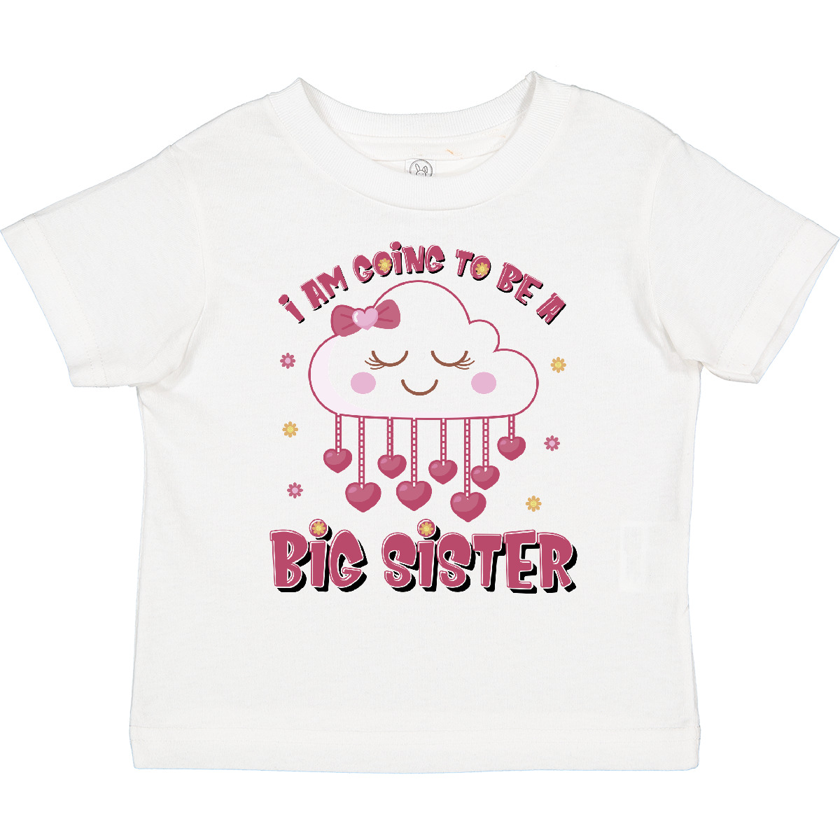 Inktastic Kawaii Clouds I Am Going To Be A Big Sister Toddler T-Shirt Im Again - Picture 15 of 16
