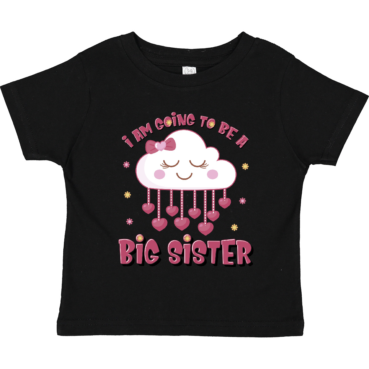 Inktastic Kawaii Clouds I Am Going To Be A Big Sister Toddler T-Shirt Im Again - Picture 2 of 16