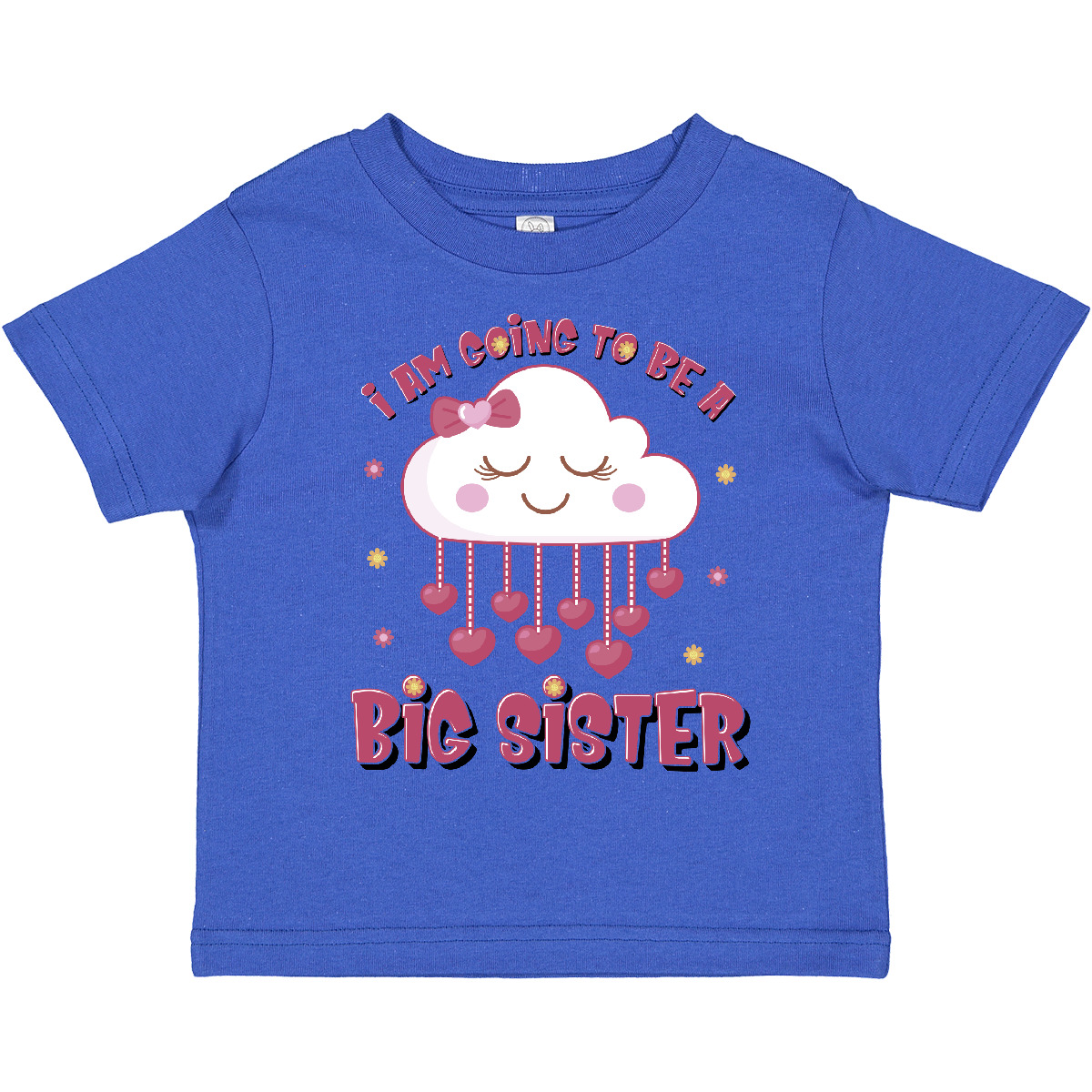 Inktastic Kawaii Clouds I Am Going To Be A Big Sister Toddler T-Shirt Im Again - Picture 12 of 16