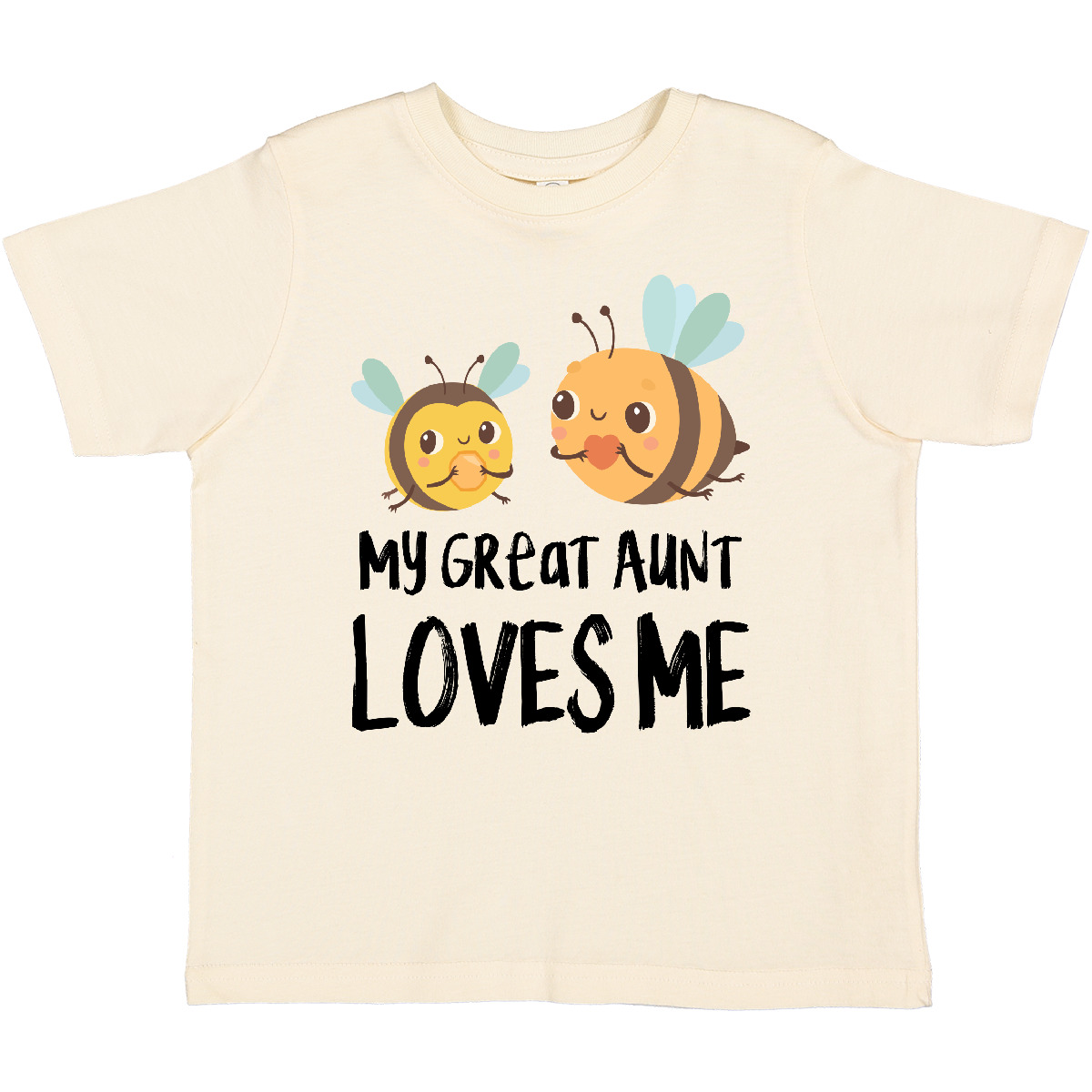 Inktastic Bees My Great Aunt Loves Me Toddler T-Shirt Nephew Niece Family Uncle - Picture 5 of 10