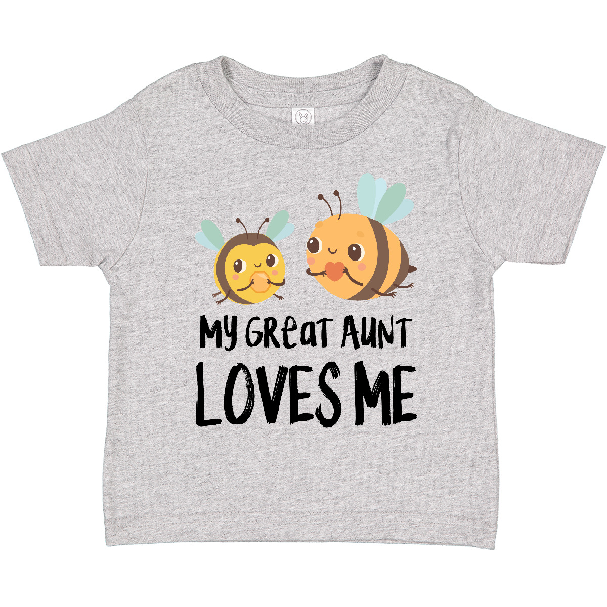 Inktastic Bees My Great Aunt Loves Me Toddler T-Shirt Nephew Niece Family Uncle - Picture 2 of 10
