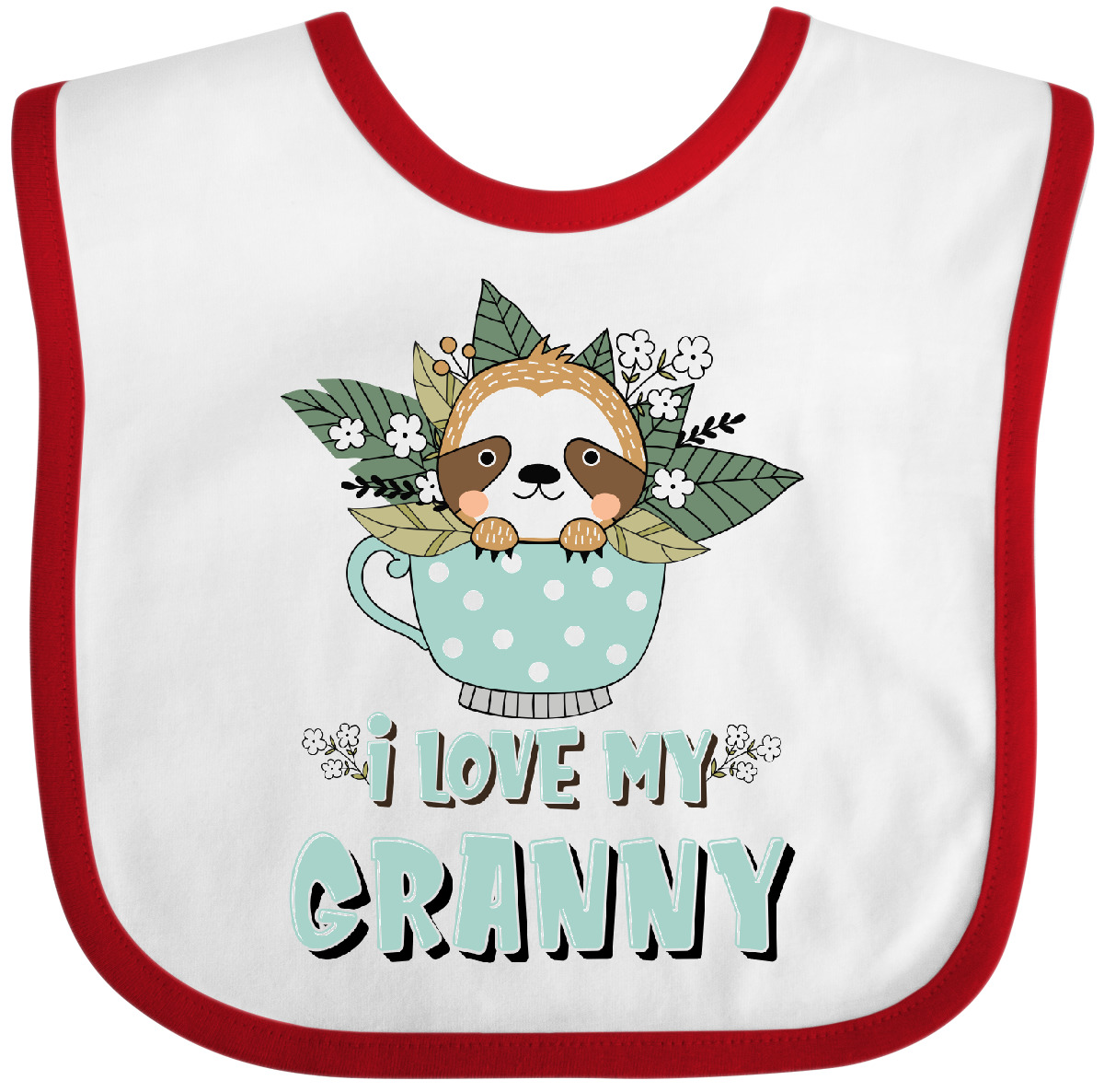 Inktastic Teetasse Waschbär I Love My Granny Baby Lätzchen Oma Enkelkind Tag - Bild 11 von 11