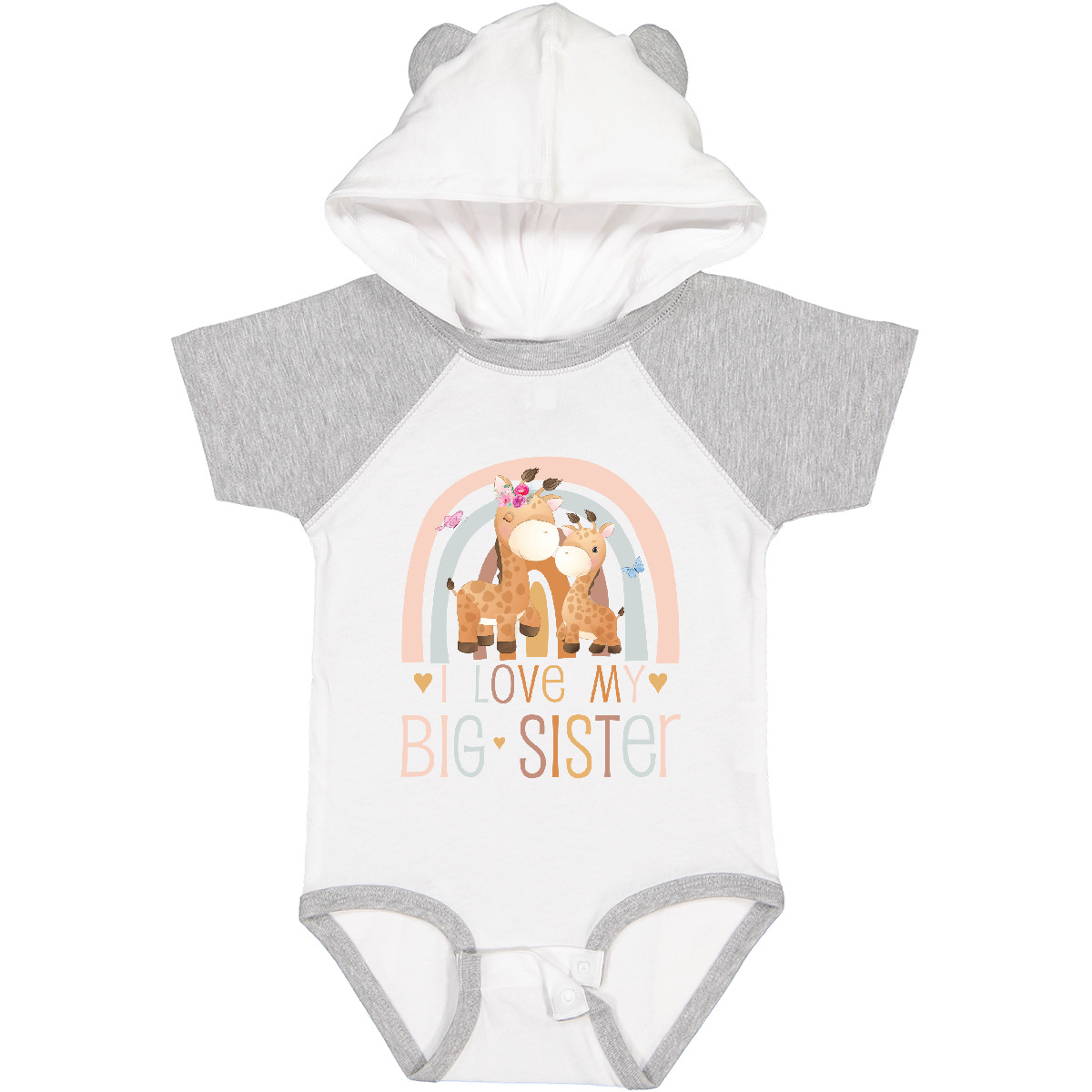 Inktastic Little Sister - I Love My Big Sister Baby Bodysuit Bestest Sisters Sis - Picture 5 of 6
