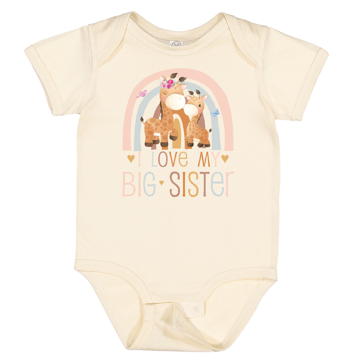 Inktastic Little Sister - I Love My Big Sister Baby Bodysuit Bestest Sisters Sis - Picture 3 of 6