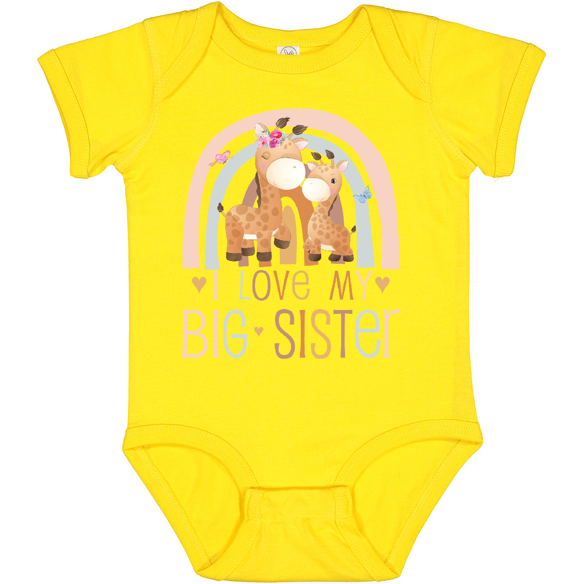 Inktastic Little Sister - I Love My Big Sister Baby Bodysuit Bestest Sisters Sis - Picture 6 of 6