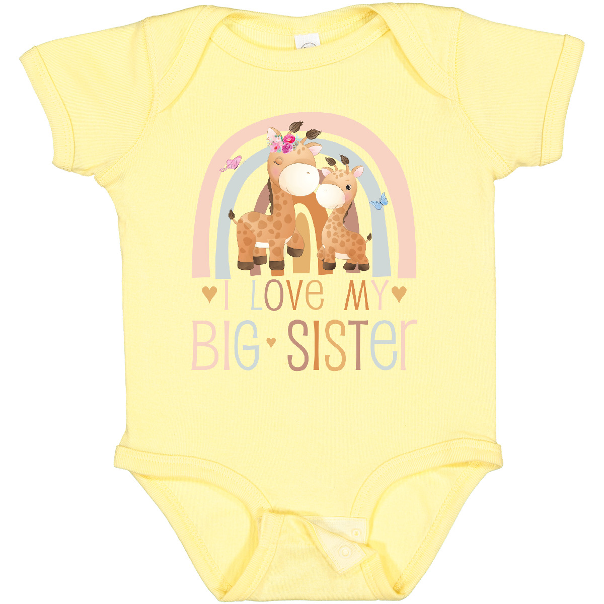 Inktastic Little Sister - I Love My Big Sister Baby Bodysuit Bestest Sisters Sis - Picture 2 of 6